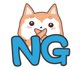 Sora Laid Back Japanese Dog sticker #5629418