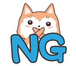 Sora Laid Back Japanese Dog sticker #5629418