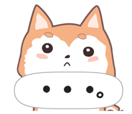 Sora Laid Back Japanese Dog sticker #5629419