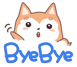 Sora Laid Back Japanese Dog sticker #5629421