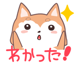 Sora Laid Back Japanese Dog sticker #5629436