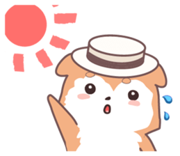 Sora Laid Back Japanese Dog sticker #5629438