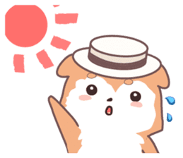 Sora Laid Back Japanese Dog sticker #5629438