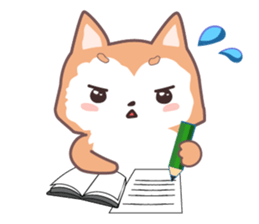 Sora Laid Back Japanese Dog sticker #5629441