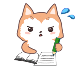 Sora Laid Back Japanese Dog sticker #5629441