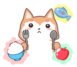 Sora Laid Back Japanese Dog sticker #5629443