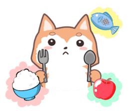 Sora Laid Back Japanese Dog sticker #5629443