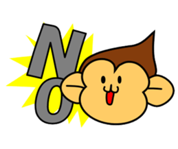 yawara monkey monkey sticker #5629984