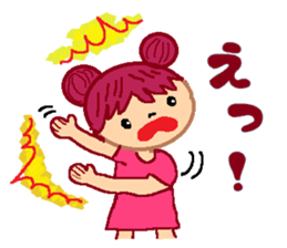 Girl of cheerful redhead. sticker #5630006