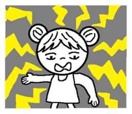 Girl of cheerful redhead. sticker #5630014