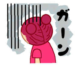 Girl of cheerful redhead. sticker #5630020