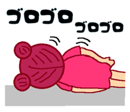 Girl of cheerful redhead. sticker #5630021