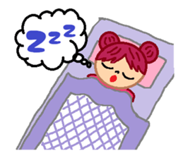 Girl of cheerful redhead. sticker #5630024