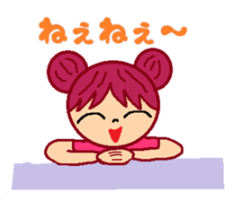 Girl of cheerful redhead. sticker #5630042