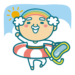 Summer of uncle of the iridescent hair