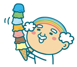 Summer of uncle of the iridescent hair sticker #5630044