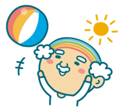 Summer of uncle of the iridescent hair sticker #5630047