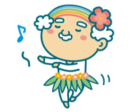 Summer of uncle of the iridescent hair sticker #5630048