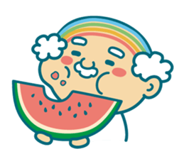 Summer of uncle of the iridescent hair sticker #5630050