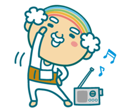 Summer of uncle of the iridescent hair sticker #5630052