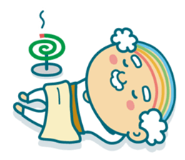 Summer of uncle of the iridescent hair sticker #5630062