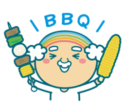 Summer of uncle of the iridescent hair sticker #5630066