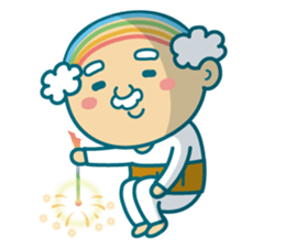 Summer of uncle of the iridescent hair sticker #5630074