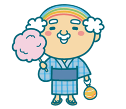 Summer of uncle of the iridescent hair sticker #5630075