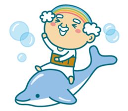 Summer of uncle of the iridescent hair sticker #5630076