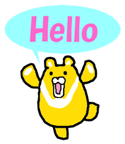 Takako bear [Japanese and English] sticker #5630406