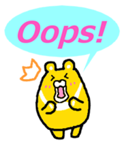 Takako bear [Japanese and English] sticker #5630408