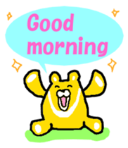 Takako bear [Japanese and English] sticker #5630409