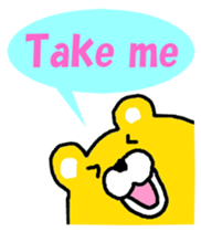 Takako bear [Japanese and English] sticker #5630410