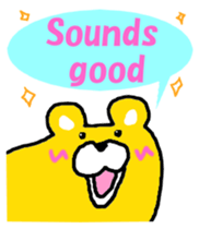 Takako bear [Japanese and English] sticker #5630413