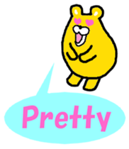 Takako bear [Japanese and English] sticker #5630414