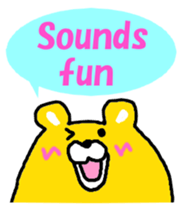 Takako bear [Japanese and English] sticker #5630416