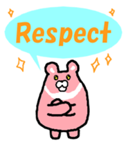 Takako bear [Japanese and English] sticker #5630438