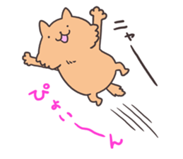 White cat&Brown cat sticker #5630528