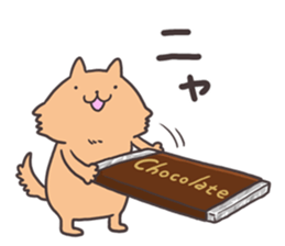 White cat&Brown cat sticker #5630555