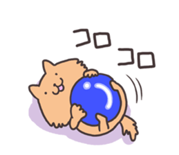 White cat&Brown cat sticker #5630558