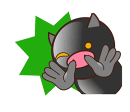 Black pig kukuboo (English version) sticker #5630714