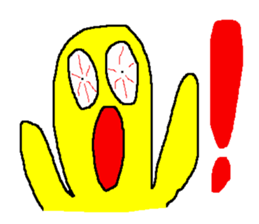 It is stamped the person surprised super sticker #5631021