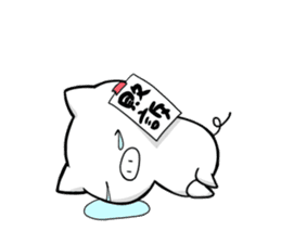 Life is hard on a pig next sticker #5631527