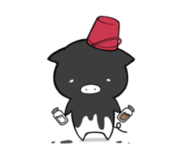 Life is hard on a pig next sticker #5631549