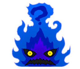 Blue Flame Onibi (Eng) sticker #5631597