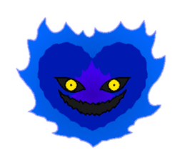 Blue Flame Onibi (Eng) sticker #5631598