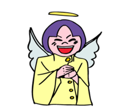 An angel's consulting service. sticker #5631885