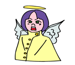 An angel's consulting service. sticker #5631886