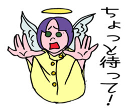 An angel's consulting service. sticker #5631891