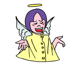 An angel's consulting service. sticker #5631892